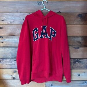 GAP Men's Red Logo Hoodie